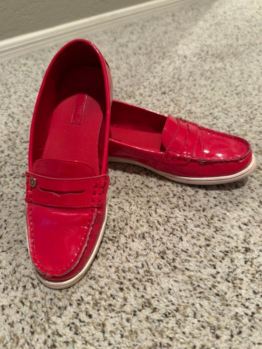 Liz Claiborne | Patent Leather Penny Loafer | Red | Size: 8M